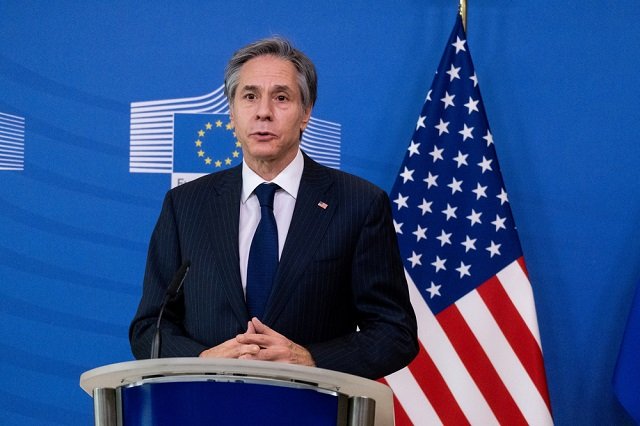 Brussels,belgium-03,24,2021,:antony,Blinken,American,Secretary,Of,State,During