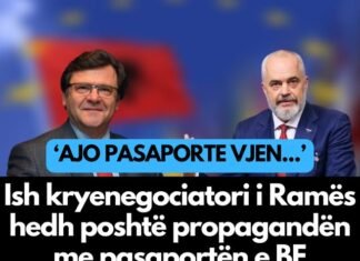 Ish kryenegociatori i Ramës hedh poshtë propagandën me pasaportën e BE