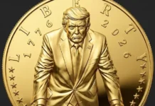 Monedha e floririt me Donal Trump del më 4 korrik për 250-vjetorin e SHBA-së